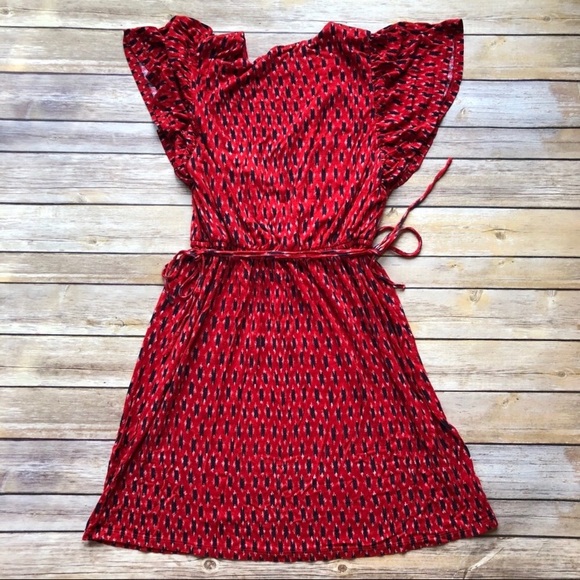 LOFT Petites V Neck Dress - Picture 4 of 7